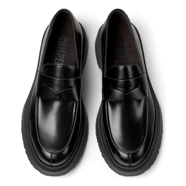 Camper Walden K100633-019 Siyah Erkek Loafer Ayakkabı - Görsel 4