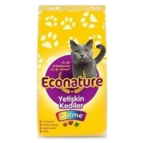 Econature Gurme 1 Kg Yetişkin Kuru Kedi Maması - Açık Paket - Görsel 3