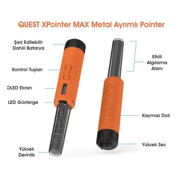 Quest Xpointer Max Pointer Dedektör - Görsel 3