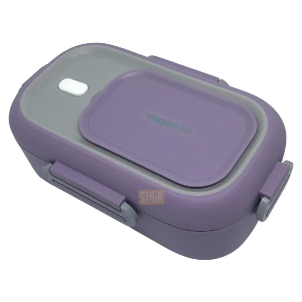 Wiggle Vagonlife Bento 550ml Lunchbox Yeni Koleksiyon Tek Katlı Çelik Sefer Tası Yemek Kutusu - Yeşil - Sarı - Görsel 4