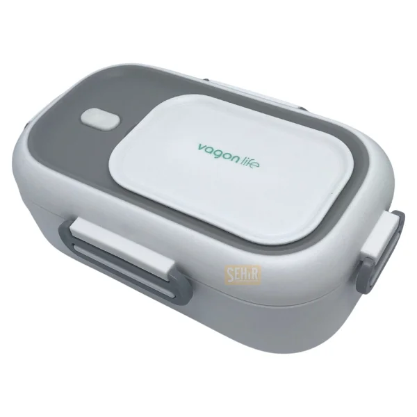Wiggle Vagonlife Bento 550ml Lunchbox Yeni Koleksiyon Tek Katlı Çelik Sefer Tası Yemek Kutusu - Yeşil - Sarı - Görsel 6