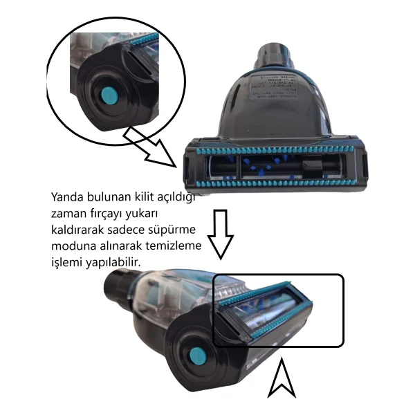 Popüler Philips Xb9125/07 Uyumlu Evcil Hayvan Tüy Toplayıcı Mini Turbo Başlık Ve Adaptör - Görsel 3