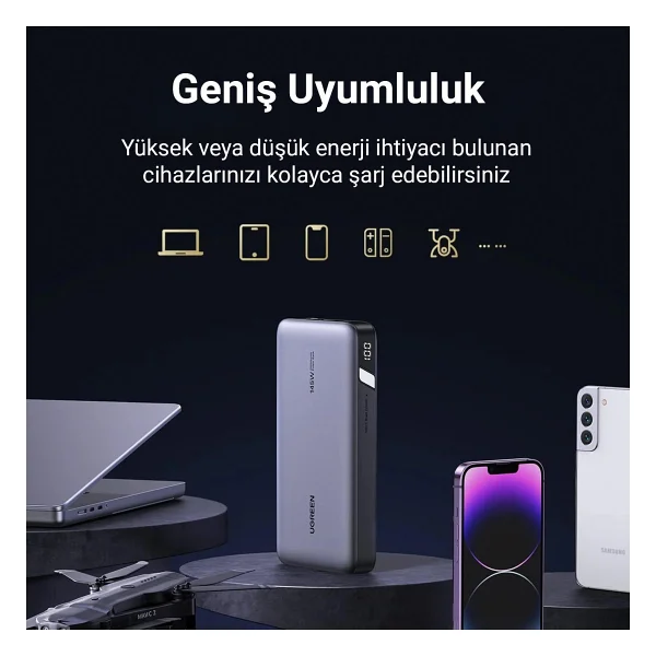 Ugreen 90597a 25000 mAh Hızlı Şarj Powerbank - Görsel 4