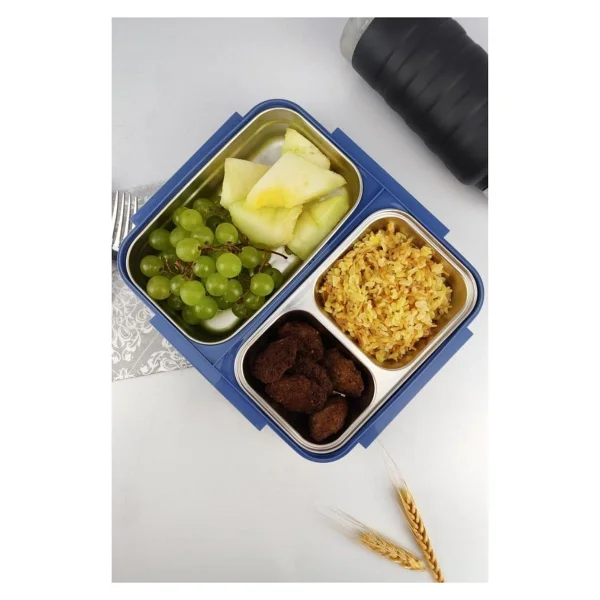 Cooker Yk1392 Mavi Bölmeli Beslenme Kutusu - Görsel 3