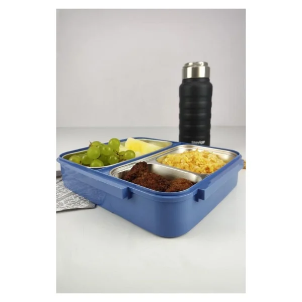 Cooker Yk1392 Mavi Bölmeli Beslenme Kutusu - Görsel 5