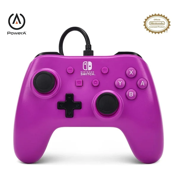 Nintendo Switch Oyun Kolu Kablolu Lisanslı Grape Purple - Görsel 2
