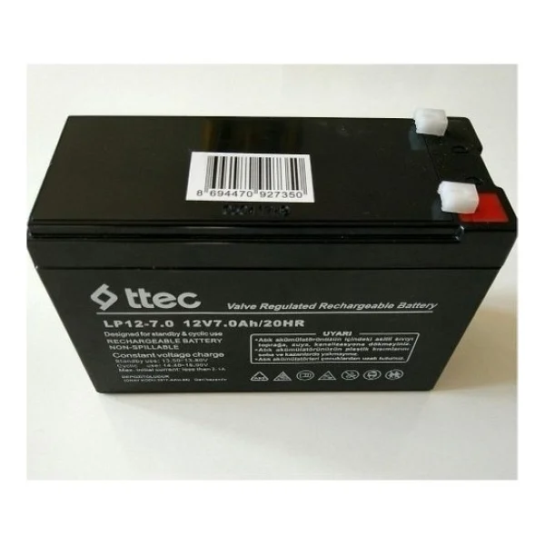 Ttec Çocuk Akülü Araba Için 12v 7ah 12 Volt 7 Amper Çocuk Oyuncak Araba Araç Aküsü Pili Bataryası - Tek Ebat - Görsel 7