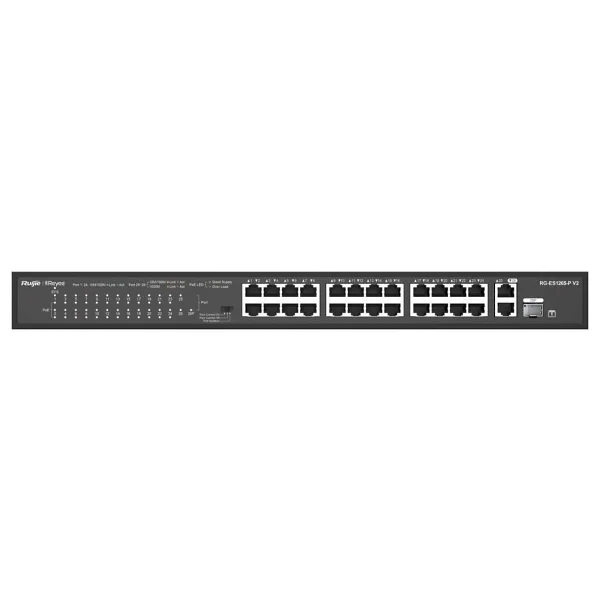 Ruijie Reyee Rg-Es126s-P V2 24 Port 10/100/1000 Mbps Gigabit Poe Switch - Görsel 5
