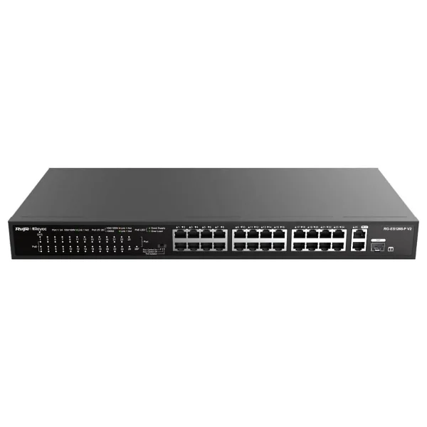 Ruijie Reyee Rg-Es126s-P V2 24 Port 10/100/1000 Mbps Gigabit Poe Switch - Görsel 2
