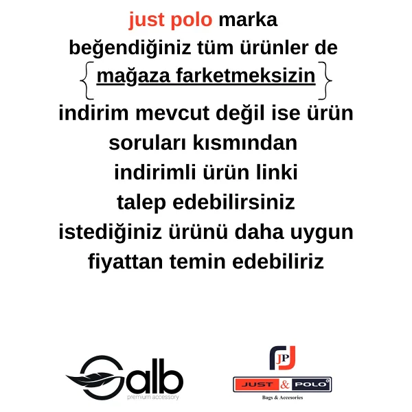 Just Polo Kadın 5 Bölmeli Ayarlanabilir Uzun Askılı Omuz Çantası 6 Bölmeli 28 X18 Cm 4023-Jp Taş - Beyaz - Siyah - Pembe - Krem - Görsel 4