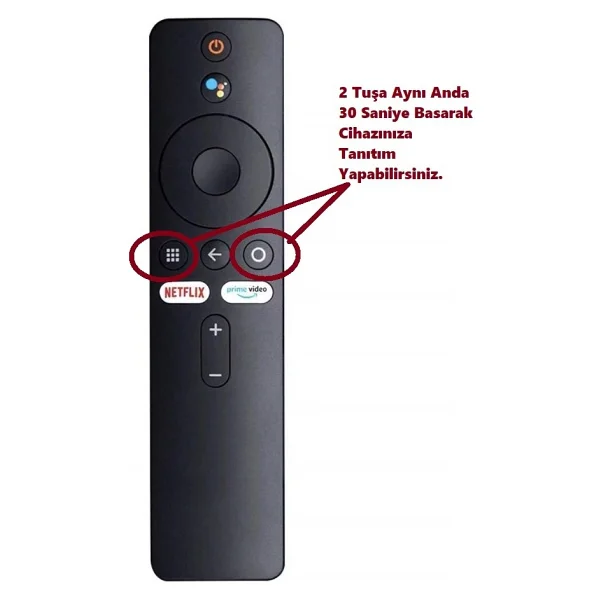 Xiaomi Mi Box S 4K Android TV Netflix Live Sesli Komut Özellikli Uzaktan Kumanda - Siyah - Görsel 2