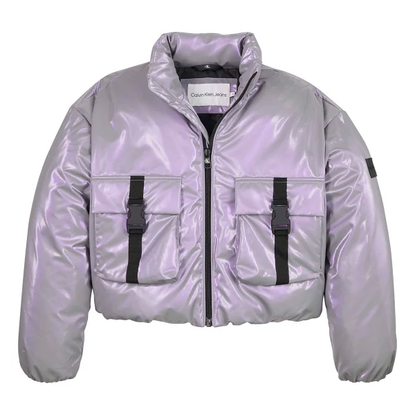 Calvin Klein Hyper Shimmer Padded Ig0ıg022610kc Kız Çocuk Mont - Görsel 6