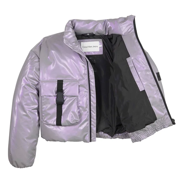 Calvin Klein Hyper Shimmer Padded Ig0ıg022610kc Kız Çocuk Mont - Görsel 3