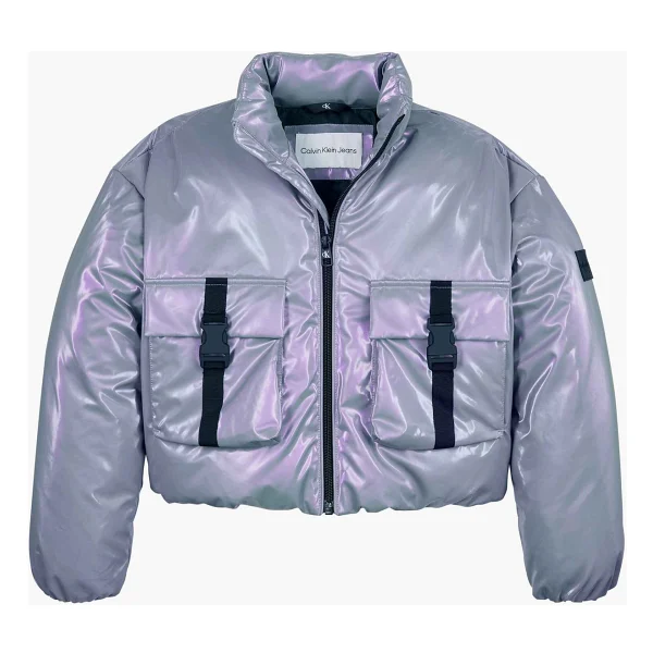 Calvin Klein Hyper Shimmer Padded Ig0ıg022610kc Kız Çocuk Mont - Görsel 5