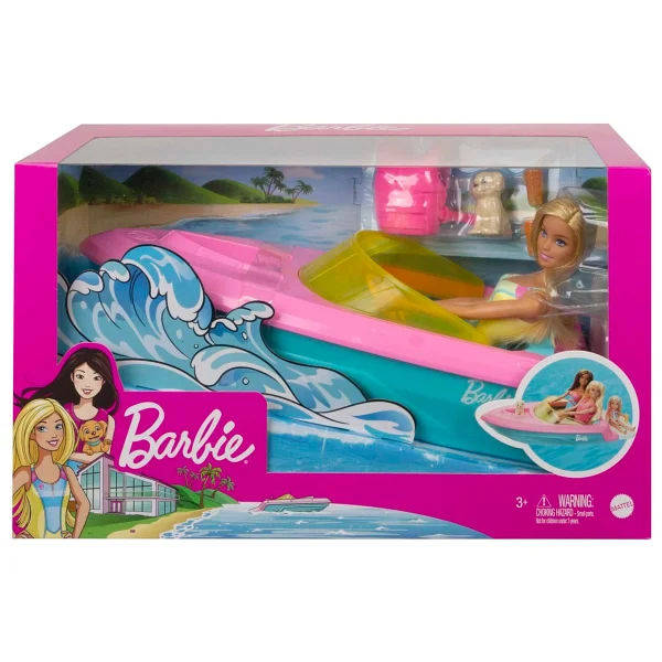 Barbie Ve Sürat Teknesi Oyun Seti Grg30 - Görsel 7