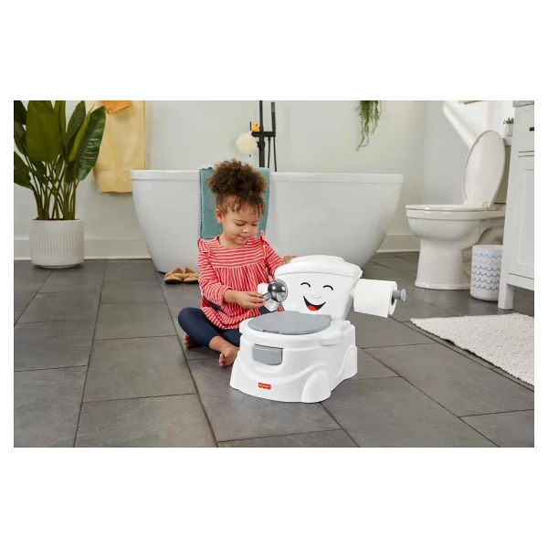 Fisher Price Hjc40 Gri Eğitici Eğlenceli Tuvalet - Görsel 6
