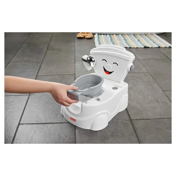 Fisher Price Hjc40 Gri Eğitici Eğlenceli Tuvalet - Görsel 2