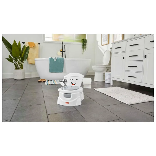 Fisher Price Hjc40 Gri Eğitici Eğlenceli Tuvalet - Görsel 3