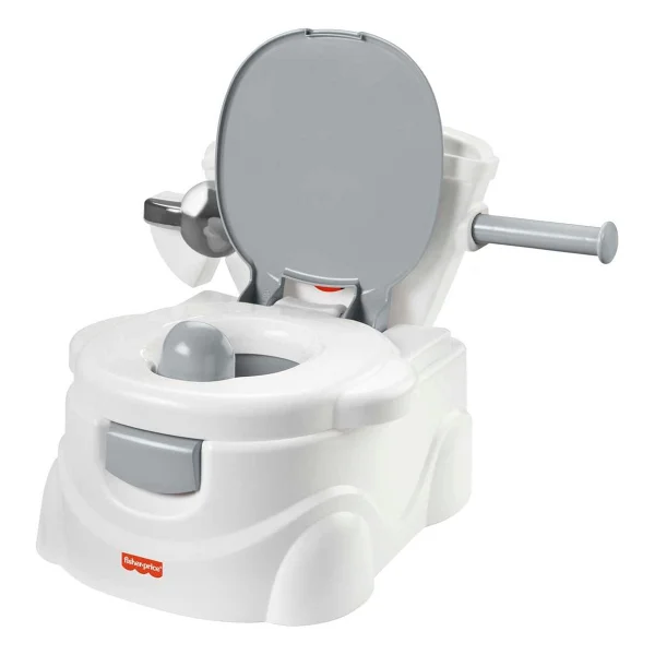 Fisher Price Hjc40 Gri Eğitici Eğlenceli Tuvalet - Görsel 4