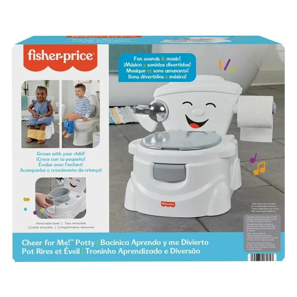 Fisher Price Hjc40 Gri Eğitici Eğlenceli Tuvalet - Görsel 5