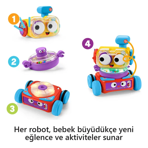 Fisher Price 4'ü 1 Arada Eğlenceli Robot Hck43 - Görsel 2