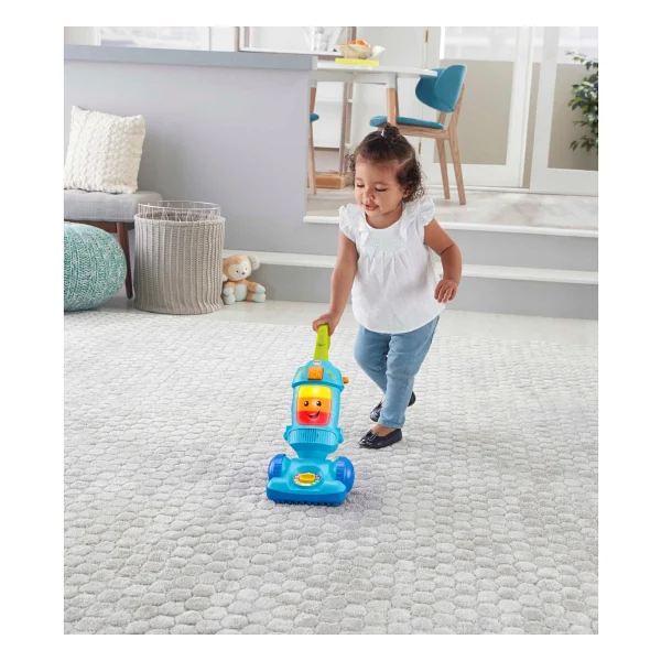 Fisher-Price Eğlen Ve Öğren Serisi Türkçe Konuşan Neşeli Süpürge Mavi Eğitici Özellikli Oyuncak - Görsel 6