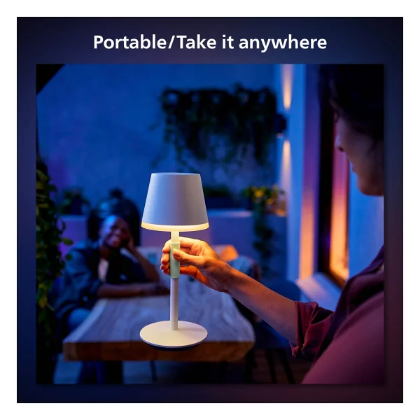 Philips Hue Go Belle Taşınabilir Akıllı Masa Lambası - Görsel 3