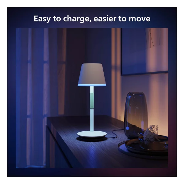 Philips Hue Go Belle Taşınabilir Akıllı Masa Lambası - Görsel 4