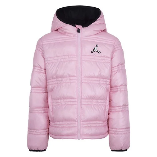 Jordan Core Mid Weight Puffer 45c436 Kapüşonlu Çocuk Şişme Mont - Görsel 4