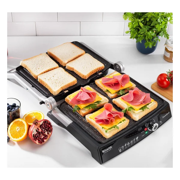 Schafer Concept Grill 2000 W Tost Makinesi - Görsel 2