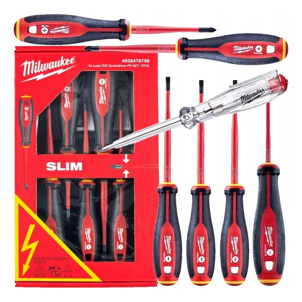 Milwaukee 4932478739 7 Parça Tri-Lobe Vde Ph Tornavida Seti - Görsel 2