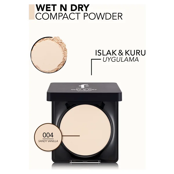 Flormar Wet & Dry Mat Bitişli Kremsi 10 Gr Kompakt Pudra - Görsel 5
