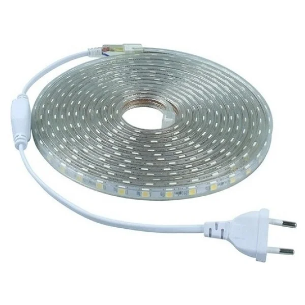 Cata Şerit LED 220 Volt 3 Çip Dış Mekan Amber Işık + Fiş 10 Metre - Görsel 3