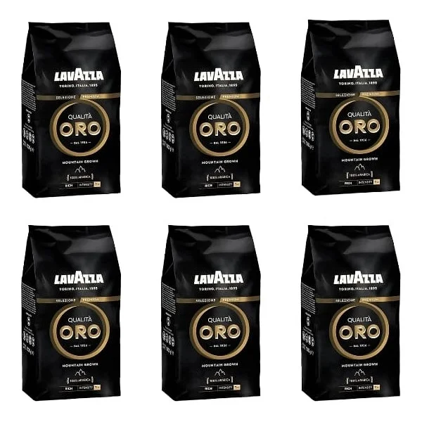 Lavazza Oro Black Espresso Çekirdek Kahve 1 kg 6 Adet - 6 kg - Görsel 2