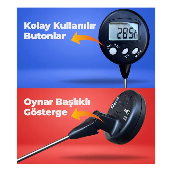 Tfa 30.1021 Oynar Başlıklı Uzun Problu Gıda Termometresi - Görsel 3