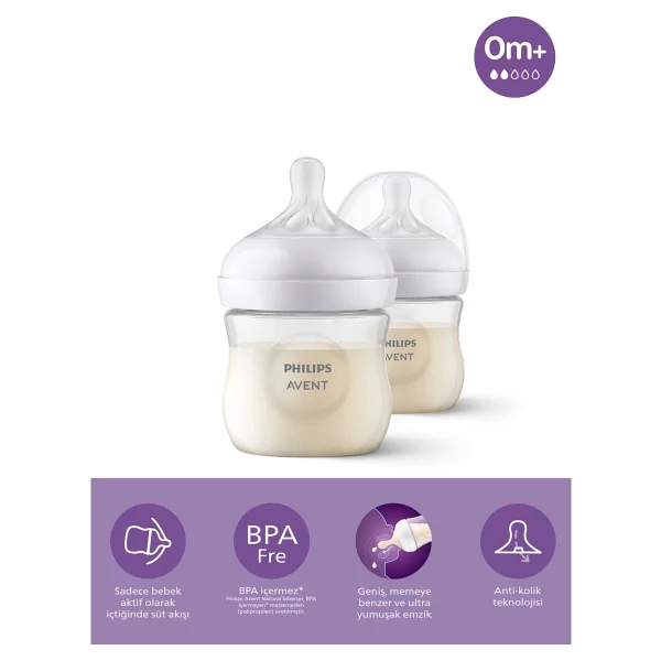 Philips Avent Scy900/02 Natural Response Pp 125 Ml 2'li Biberon - Görsel 5