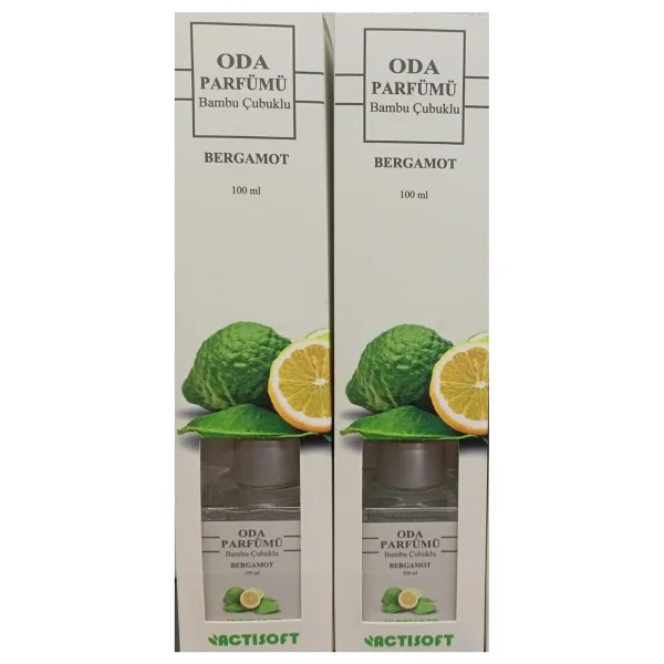 Actisoft Oda Kokusu Bambu Çubuklu Actisoft 100 Ml 2'li Paket Bergamotlu - 200 Ml - Görsel 2