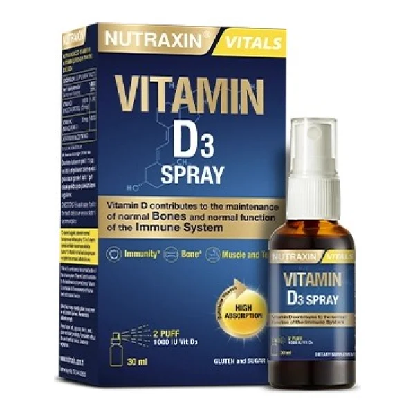 Nutraxin Vitamin D3 Sprey 30 Ml - Görsel 6