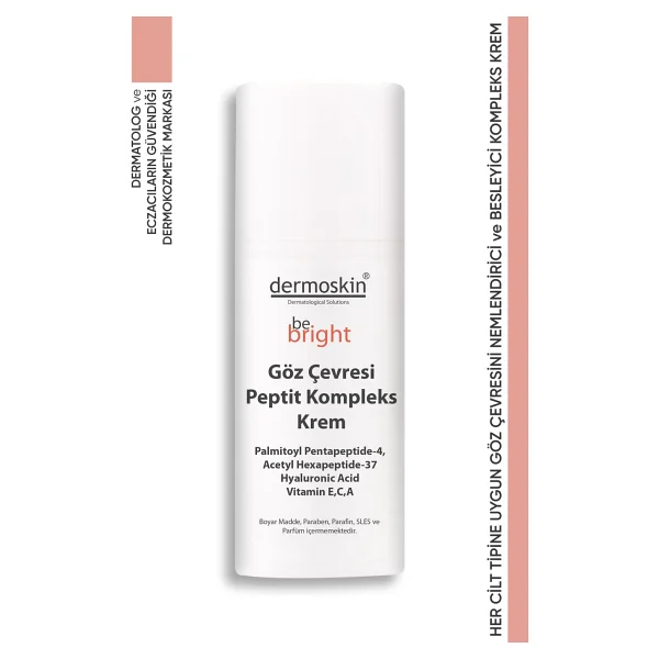 Dermoskin Be Bright Göz Çevresi Peptit Kompleks Krem 15 Ml - Görsel 7