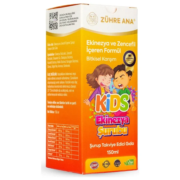 Zühre Ana Kids Ekinezya Ve Zencefil Şurubu 150 Ml - Görsel 2