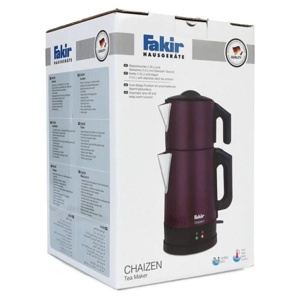 Fakir Chaizen Violet 1800 W Çelik Demlikli Çay Makinesi - Görsel 3