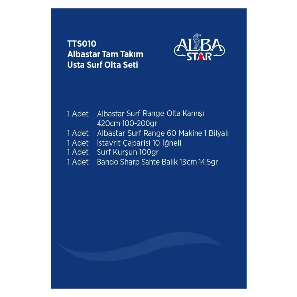 Alba Star Tts010 Tam Takım Surf Usta Olta Seti - Görsel 2