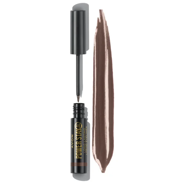 Avon Power Stay Uzun Süre Kalıcı Likit Eyeliner- Chocolate Brown - Görsel 6