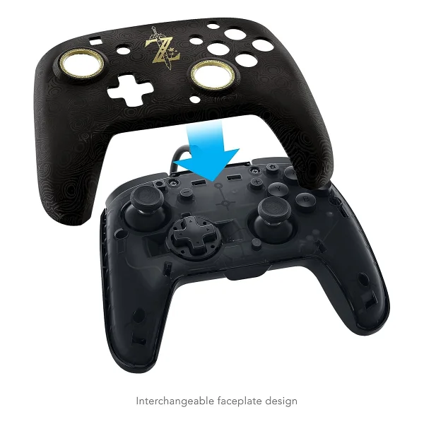 Nintendo Switch Deluxe Oyun Kolu Kablolu Faceoff Zelda Breath Of The Wild Edition - Görsel 4