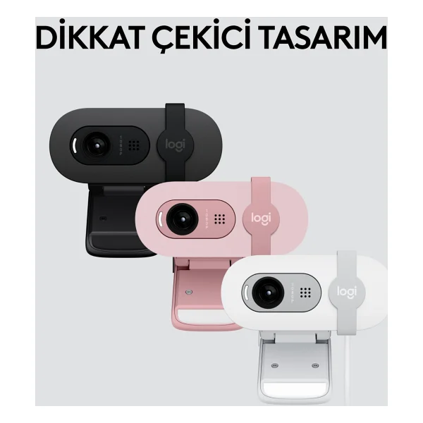 Logitech Brio 100 Siyah Full HD 1080p Mikrofonlu Webcam - Görsel 10