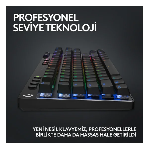 Logitech G Pro X Tkl RGB Tactile Switch Kablolu/Kablosuz Mekanik Oyuncu Klavyesi - Görsel 8