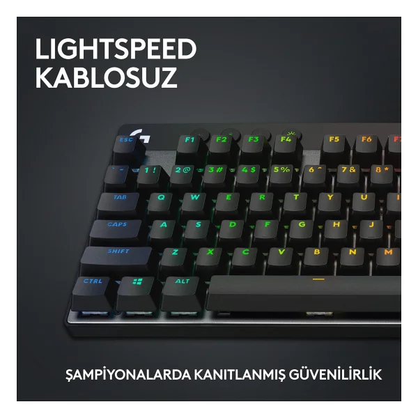 Logitech G Pro X Tkl 920-012136 Siyah RGB Tactile Switch Kablolu/Kablosuz Mekanik Oyuncu Klavyesi - Görsel 3