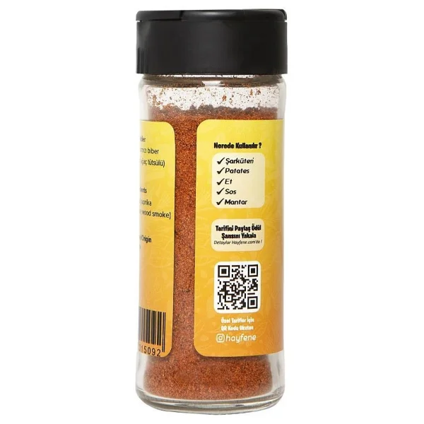 Hayfene Tütsülenmiş Acı Kırmızı Biber 45 Gr - Görsel 3
