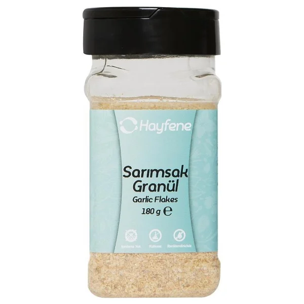 Hayfene Sarımsak Granül 180 G Katkısız Renklendiricisiz Taze Öğütülmüş Doğal Ürün - 180 Gr - Görsel 8