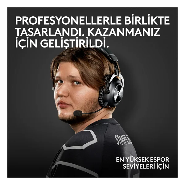 Logitech G Pro X 2 Lightspeed Siyah 7.1 Kablolu/Kablosuz Kulak Üstü Oyuncu Kulaklığı - Görsel 2